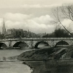 New English Bridge, Shrewsbury, c1920s. Creator: Unknown