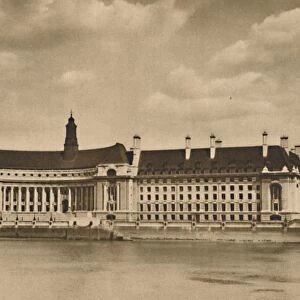 The New Palace on the Thames that is the Headquarters of the London County Council, c1935