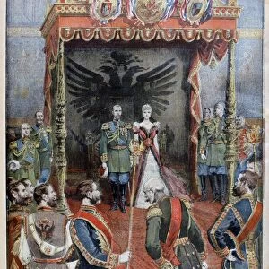 New Years Day reception at the Russian court, 1897. Artist: Henri Meyer
