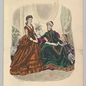 No. 51 from La Mode Illustree, 1869. Creator: Adele-Anais Colin