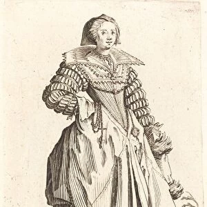 Noble Woman with Large Collar, c. 1620 / 1623. Creator: Jacques Callot