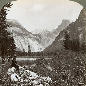 North Dome, Half Dome and Clouds Rest, Yosemite Valley, California, USA, 1902. Artist: Underwood & Underwood