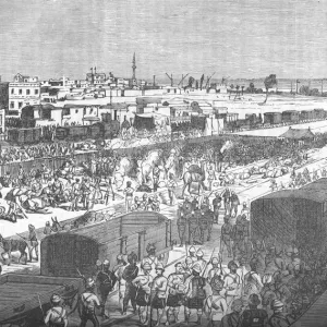 Occupation of Zagazig, after the Battle of Tel-El-Kebir, c1882