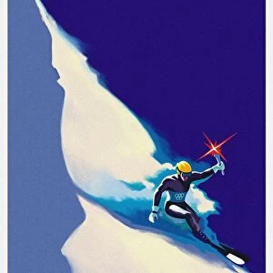 Official poster for the XX Olympic Winter Games 2006 in Turin. Artist: Riboli, Stefano