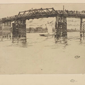 Old Battersea Bridge, 1879. Creator: James Abbott McNeill Whistler