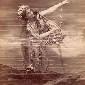 Opera singer Lilli Lehmann (1848-1929) as Woglinde in opera Das Rheingold by Richard Wagner. Bayreut