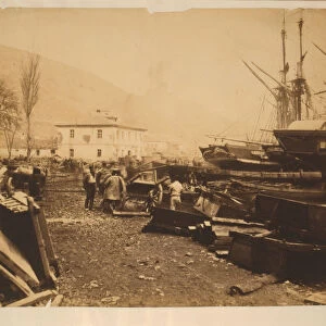 The Ordnance Wharf, Balaklava, 1855