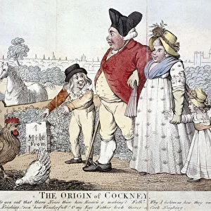 The origin of Cockney, London, c1800