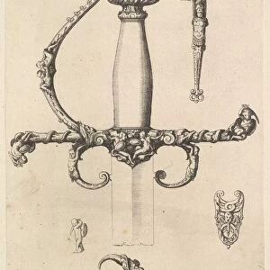 Ornamental sword hilt, 1642. Creator: Wenceslaus Hollar
