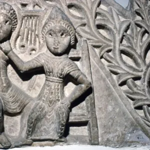 Orpheus and Euridyce, Beni-Souef, Egypt, 3rd century