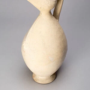 Ovoid Ewer with Flaring, Beak Shaped Spout, and Handle with Human Head, Tang dynasty