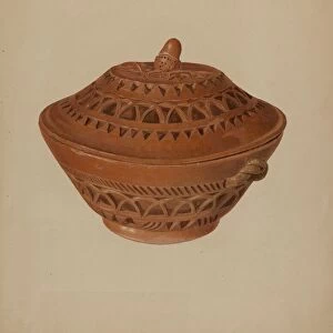 Pa. German Bowl, c. 1938. Creator: Alvin Shiren