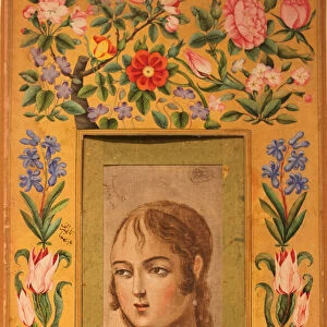 Painting of a Young Beauty, Iran, 1740s-50s. Creator: Muhammad Sadiq