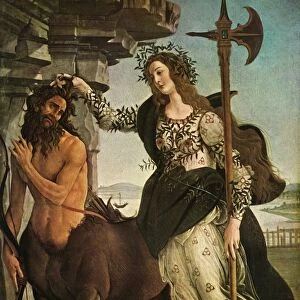 Pallas and the Centaur, c1480-1485, (1937). Creator: Sandro Botticelli