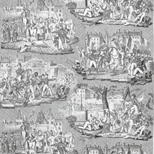 Panel (Furnishing Fabric), Rouen, c. 1830. Creator: Henry Manufactory