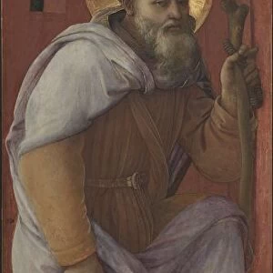 Panel from a Triptych: St. Anthony Abbot, 1458. Creator: Filippo Lippi (Italian, c
