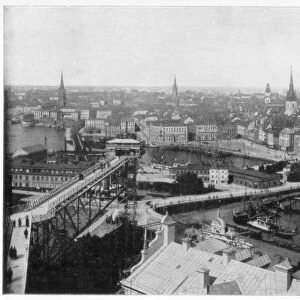 Panorama of Stockholm, Sweden, late 19th century. Artist: John L Stoddard