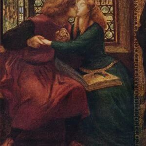 Paolo and Francesca da Rimini (detail), 1855. Artist: Dante Gabriel Rossetti