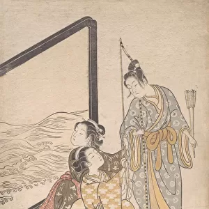 Parody of Minamoto no Tametomo, 1765. 1765. Creator: Suzuki Harunobu
