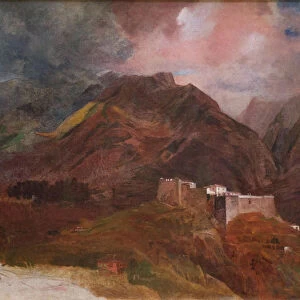 The Peak Fort on the island of Madeira, 1849-1850. Artist: Briullov, Karl Pavlovich (1799-1852)
