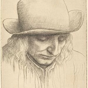 Peasant in a Round Hat (Paysan avec chapeau rond). Creator: Alphonse Legros