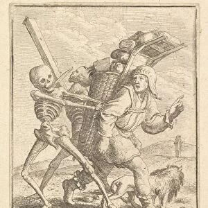 The Pedlar, from the Dance of Death, 1651. Creator: Wenceslaus Hollar