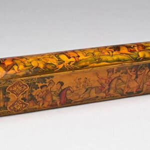 Pen box, Qajar dynasty (1796-1925), 19th century. Creator: Unknown