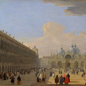 Piazza San Marco, Venice, ca. 1709. Creator: Luca Carlevarijs