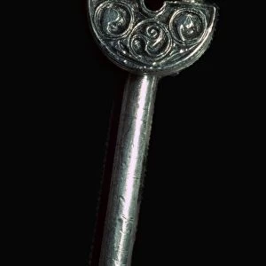 Pictish Silver Handpin from the Norries Law Hoard