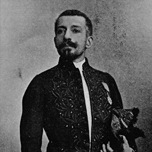 Pierre Loti in the uniform of a member of the Academie Francais, 1892, (1903). Artist: Louis Marie Julien Viaud