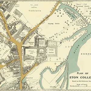 Plan of Eton College, 1911. Creator: Unknown