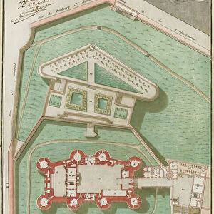 Plan de la Bastille, 1792. Artist: Palloy, Pierre-Francois (1755-1835)