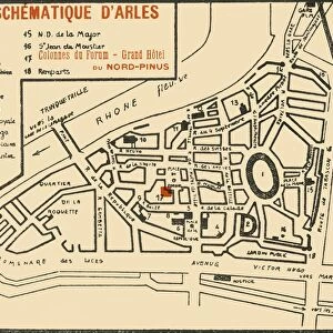Plan Schematique D Arles, c1920s. Creator: E Laget