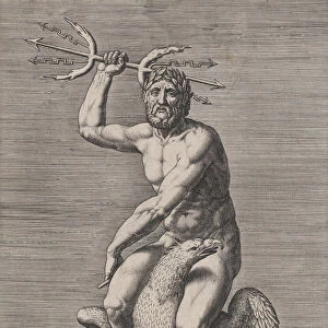 Plate 2: Jupiter; statue of the nude god seated on an eagle