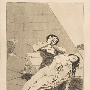 Plate 9 from Los Caprichos : Tantalus (Tantalo. ), 1799. Creator: Francisco Goya