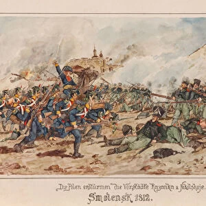 Polish forces storm the suburbs of Smolensk in 1812