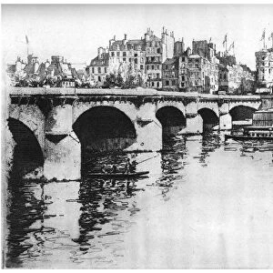 Pont Neuf, c1870-1930 (1924). Artist: Eugene Bejot