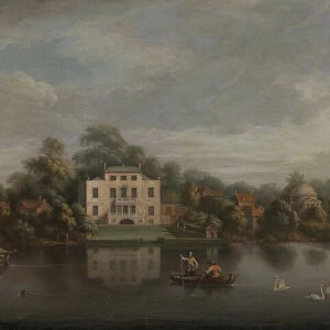 Popes Villa, Twickenham, ca. 1755. Creator: Joseph Nickolls