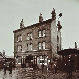Poplar Fire Station, No 75 West India Dock Road, Poplar, London, 1905