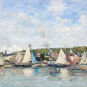 The port of Trouville, 1893. Creator: Boudin, Eugene-Louis (1824-1898)