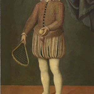 Portrait of a boy holding a tennis racket and ball, Between 1558 and 1563. Artist: Anguissola, Sofonisba, Circle of