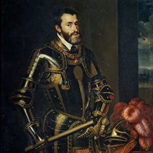 Portrait of Charles V of Spain (1500-1558), 1605. Artist: Pantoja de la Cruz, Juan (1553-1608)