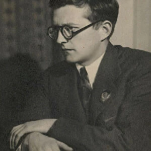 Portrait of the composer Dmitri Shostakovich (1906-1975), 1940