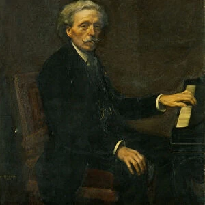 Portrait of the composer Louis Diemer (1843-1919), 1908