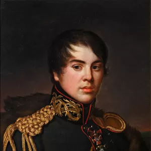 Portrait of Count Vladimir Stepanovich Apraksin (1796-1833), ca 1812. Artist: Svintsov, S. S. (active 1810s)