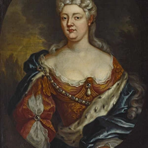 Portrait of Countess Caroline of Nassau-Saarbrücken (1704-1774), c. 1725. Creator: Anonymous