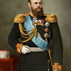 Portrait of the Emperor Alexander III (1845-1894), 19th century