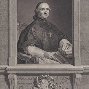 Portrait of Francois Le Bloy, 1760-92. 1760-92. Creator: Nicolas de Launay