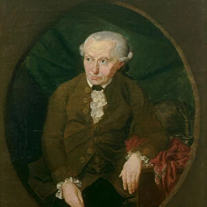 Portrait of Immanuel Kant (1724-1804), 1791. Artist: Doepler (Doebler), Gottlieb (1762-c. 1810)
