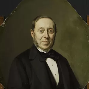 Portrait of Johannes Cornelis van Pappelendam (1810-1884). Artist and Art Dealer. Superintendent of Creator: Jan Hendrik Neuman